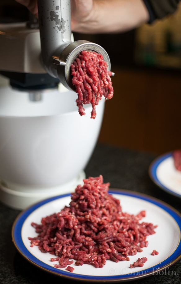 I minced about half the venison. "Unusual approach" remarked the Wicklow Hunter. No pressure...