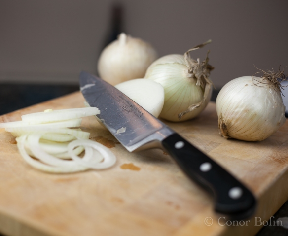 A gratuitous onion shot. They had been brought from the far side of the globe for this.