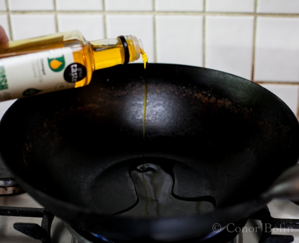 Joking aside, the rapeseed oil has a lovely flavour and a high smoking point. Excellent for the wok.