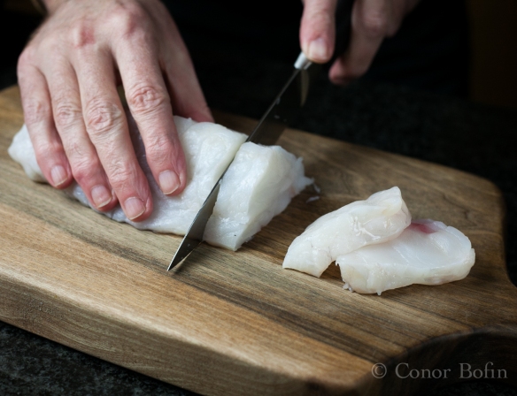 If you can't get really fresh fish, don't bother cooking this. In fact, that goes for pretty well all fish recipes. 