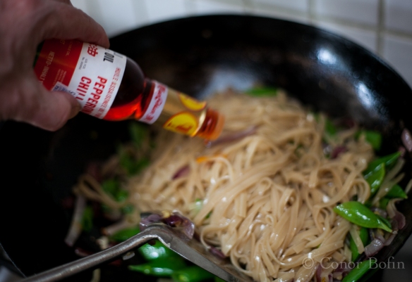 A good splash of chili oil helps to lift things.