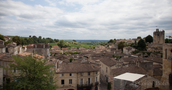 Rooftops over St. Emilion. Should we go downtown and buy some wine?
